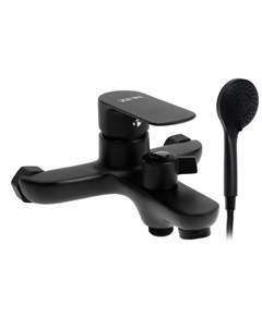 Смеситель для ванны ZEIN Z3852, однорычажный, душевой набор, лейка 5 режимов, черный Zein