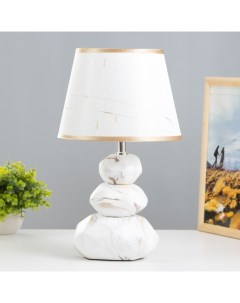 Настольная лампа «Андри», E14, 40 Вт, белый-золото, 23×23×39 см Risalux