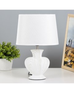 Настольная лампа «Хертц» E14 40 Вт белый-серый 23×15×34 см Risalux