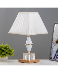 Настольная лампа «Шанта» Е27 40 Вт бело-золотой 23×23×41 см Risalux