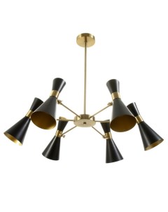 Люстра «Бьянка, 6хЕ14, 40 Вт, 6хG4, 20 Вт, черный/золотой, 70×70×30 см Bayerlux