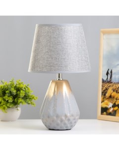 Настольная лампа «Доре» 1хE14 серый 20×20×32 см Risalux