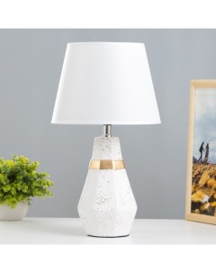 Настольная лампа «Айседора» E14 40 Вт белый-золото 23×23×40 см Risalux