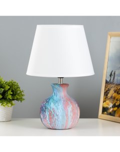 Настольная лампа «Корин» Е27 40 Вт синий-фиолетовый 22.5×22.5×32.5 см Risalux