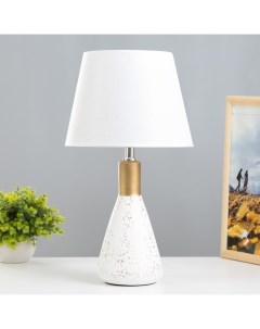 Настольная лампа «Амбр», E14, 40 Вт, белый-золото, 23×23×43 см Risalux
