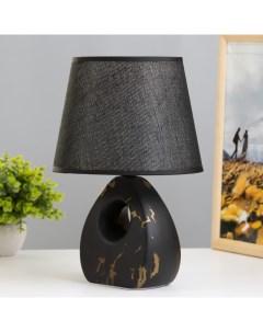 Настольная лампа «Аморет», E14, 40 Вт, черный-золото, 20×20×30 см Risalux