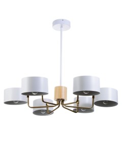 Люстра «Бриско», 6хЕ27, 40 Вт, бело-золотой, 90×90×55 см Bayerlux