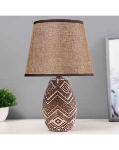 Настольная лампа «Савва» Е14 40 Вт коричневый 20×20×32 см Risalux