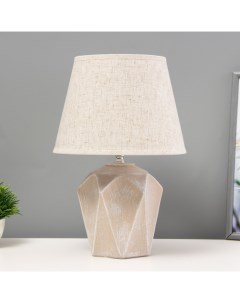Настольная лампа «Аурика» Е14 40 Вт бежевый 22×22×34 см Risalux