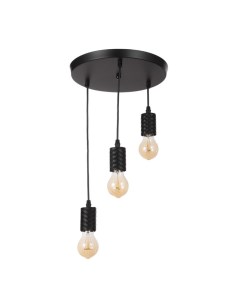 Светильник «Скин» 3хЕ27 40 Вт черный 30×30×16-60 см Bayerlux