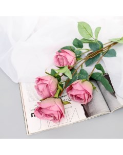 Цветы искусственные «Роза Блю Парфюм», h=60 см, d=5 см, тёмно-розовые Poetry in flowers