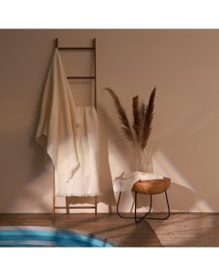 Полотенце вафельное SL HOME: Boho «Айвори» 100×180 см, хлопок 100%, бежевое Sima-land home