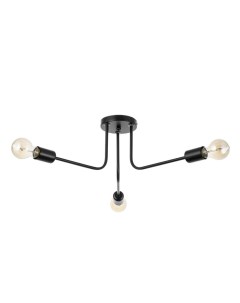 Люстра «Лагерта» 3хЕ27 40 Вт черный 53×53×13.5 см Bayerlux
