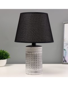 Настольная лампа «Торонто» Е14 40 Вт черный белый 22.5×22.5×35 см Risalux