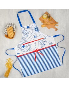 Фартук "Регата" 70х85см, 130 гр/м2, 100% хлопок Этель