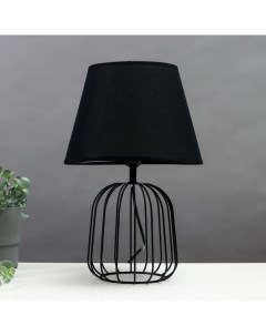 Настольная лампа 16787/1 E27 40 Вт черный 16×16×38.5 см Risalux