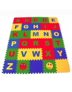 Мягкий коврик - пазл «Алфавит Английский», 32 детали, развивающий Eco cover