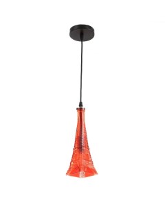 Светильник подвесной «Эйфель» Е14 40 Вт красный 8×8×27-127 см Bayerlux
