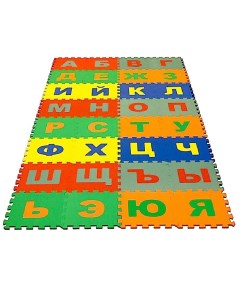 Мягкий коврик - пазл «Алфавит Русский», 32 детали, развивающий Eco cover