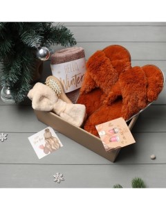 Набор подарочный «Новый год: Hello winter» полотенце 30х60 см и аксессуары Этель