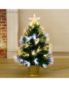 Искусственная ёлка с гирляндой Led настольная «. Пучок», 60 см, 55 ПВХ веток отгибаются Зимнее волшебство