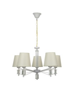 Люстра 1091/5WT 40 Вт Е27 белый 60×60×38-78 см Bayerlux