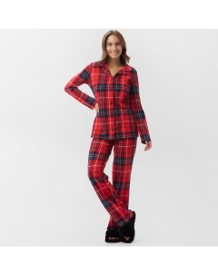 Пижама новогодняя женская (рубашка, брюки) Cristmas, размер 40-42 Kaftan