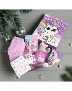 Набор подарочный Magic moments: носки 18-20 см и аксессуары Kaftan