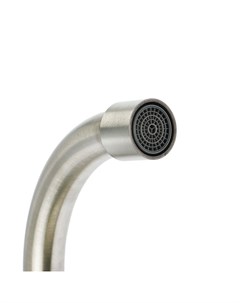 Моносмеситель ZEIN Z01, нержавеющая сталь, поворотный излив, сатин Zein