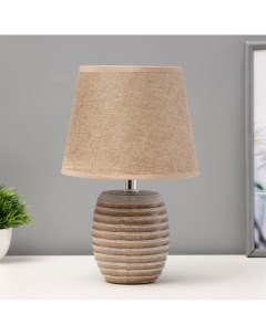 Настольная лампа «Алатея» Е14 40 Вт бело-шоколадный 17×17×28 см Risalux