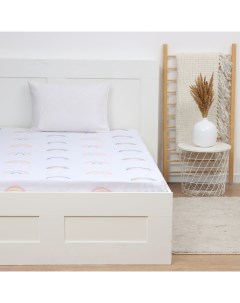 Простыня 1.5 спальная «» Pretty rainbows, 150×215 см, хлопок 100%, бязь Этель