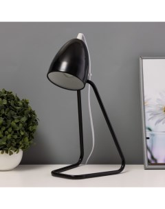 Настольная лампа «Стенди» Е27 40 Вт черно-белый 15×16.5×38 см Risalux