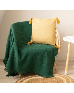 Плед SL Home Warm, 130*180 см, цв.изумрудный, 80%хлопок, 20% п/э Sima-land home