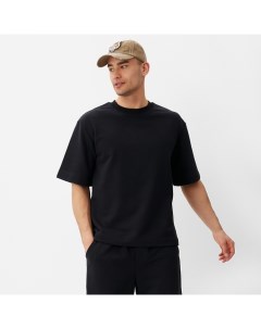 Футболка мужская из органического хлопка REGULAR FIT: чёрная, р-р 44 Minaku