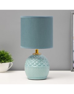 Настольная лампа «Аурелия» Е14 40 Вт голубой 15×15×29 см Risalux