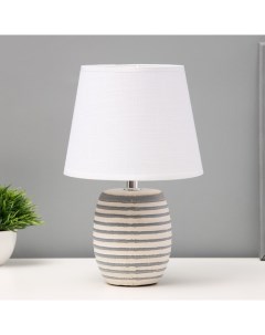 Настольная лампа «Алатея» Е14 40 Вт бело-серый 17×17×28 см Risalux