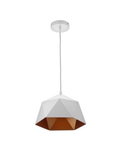 Светильник «Антер» E27 40 Вт белый-золото 21×21×15-115 см Bayerlux