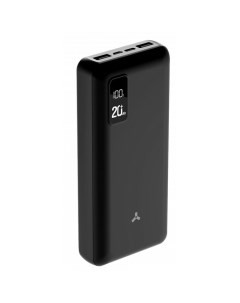 Внешний аккумулятор Accesstyle Winter 20PD, 20000 мАч, 2 USB, 2.1 А, дисплей, черный