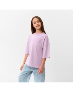 Футболка детская : Basic Line, цвет лавандовый, рост 104 см Minaku