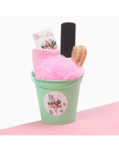 Набор подарочный «Для тебя» полотенце и аксессуары Этель