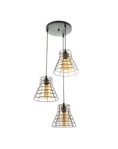 Светильник «Румпи» 3хЕ27 40 Вт чёрный Bayerlux