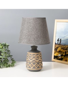 Лампа настольная 16309/1GR E14 40 Вт серый 20×20×32 см Risalux