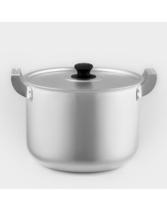 Кастрюля, 8 л, металлическая крышка, алюминий, серебристая Белая калитва