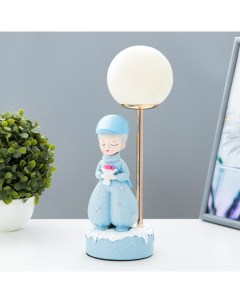 Настольная лампа «Девушка» LED USB голубой 14×10.5×31.5 см Risalux