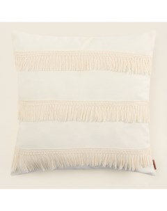 Наволочка декоративная с бахромой SL Home, 45×45 см, хлопок 100% Sima-land home