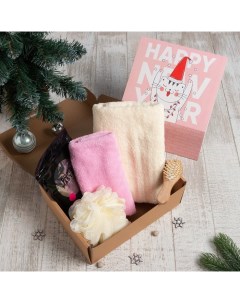 Подарочный набор новогодний "Котик" полотенце Этель