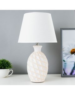 Настольная лампа 16502/1 E14 40 Вт бело-бежевый 22×22×38 см Risalux