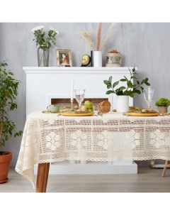 Скатерть «Ажур» 130×180±5 см, 100% п/э Этель
