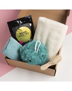Набор подарочный «» Friends, полотенце 50×90 см, 30×60 см, мочалка, расчёска Этель