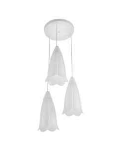 Светильник подвесной «Симпл», 3×15 Вт E27, белый Bayerlux